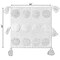 Deerlux 16" Handwoven Cotton Throw Pillow Cover with Tufted Dot Pattern and Side Tassels with Filler QI004306.DT.K - alternate 6